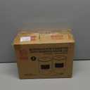 Le'raze 1 Gallon Glass Canister Set for Kitchen Counter with Airtight Bamboo Lids + Marker & Labels - of 2 Large Cookie Jars Wooden Lid, Food Storage Containers Pantry, Flour, Sugar, Pasta, Candy