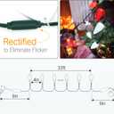 Brizled Red & White Christmas Lights, 33ft 50 LED Faceted C9 String Outdoor, Connectable Christmas Tree, UL Certified Indoor Xmas Waterproof for House Roof Party Decor