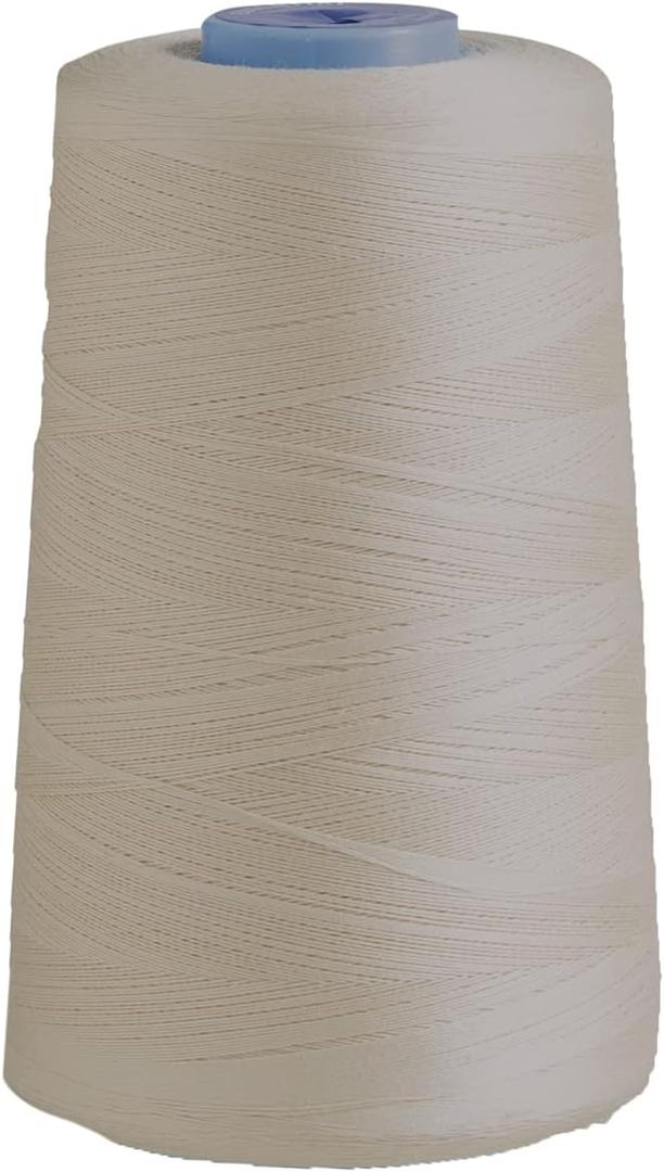 Connecting Threads 100% Cotton Essential Thread 5000 Yard Cone (Cream)
