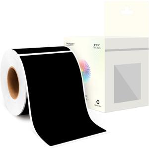 3 x 5 Inch 250Pcs Rectangle Color Coding Stickers,Strong Adhesion Easy to Write Label for Moving,Box Organization,Inventory,Business,Black