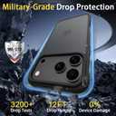 8 x PinLiSheng Matte Case for iPhone 17 Pro Max Case,Shockproof Protective Hard Back Slim Phone Case,Frosted Translucent Back Phone Cover, Anti-Fingerprint - Black