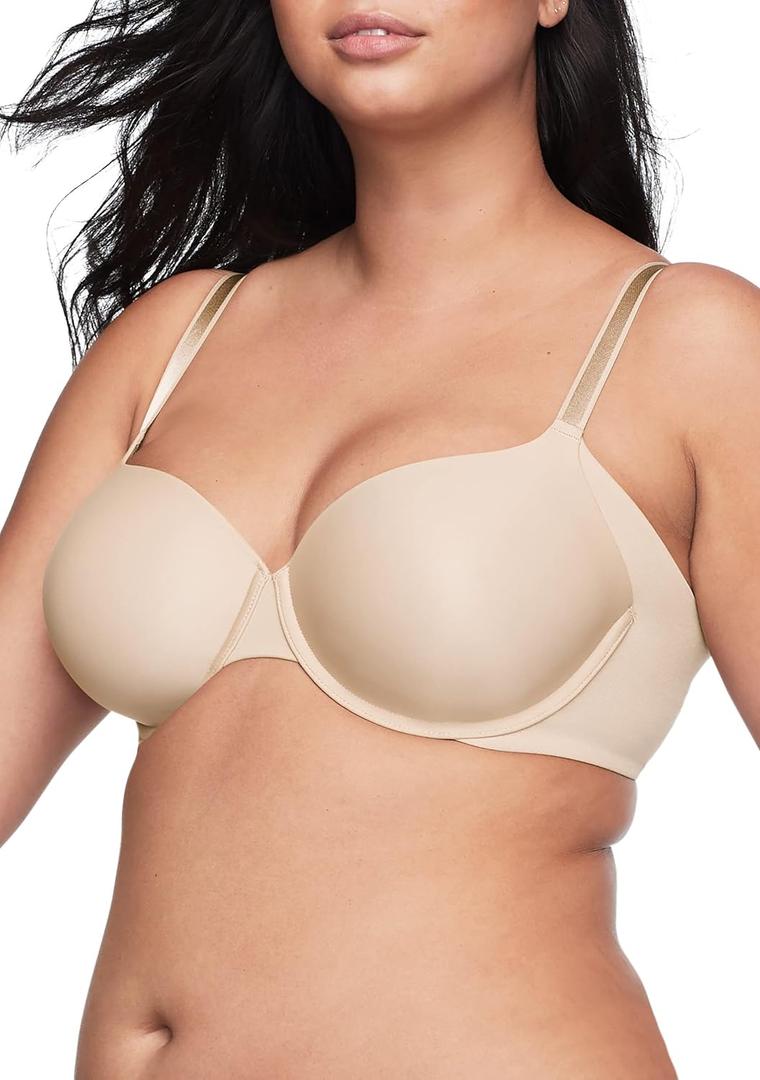 Warner's Women's Side Effects Seamless Underarm-Smoothing Comfort Underwire Lightly Lined T-Shirt Bra Ra3061a (36C)