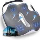X-Large Seat Cushion for Truck Driver, Upgraded Cushion for Back Support and Pain Relief, Memory Foam with Non-Slip Washable Cover, Relieves Long-Term Truck Sitting and Pain