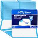 SOFYFINE 100 Count Bed Pads 30"x36" (No Adhesive Strip) Thicken Adults Incontinence Underpads Disposable, Heavy Duty Absorbent Chucks Waterproof, XL Extra Large Puppy Pee Training Pad