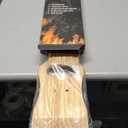 Premium Wood Grill Scraper - Wooden BBQ Grill Scraper, Barbecue Cleaner Tool, Enjoy Safe & Bristle Free Barbecue for Outdoor Grill |Includes 12" Bamboo Skewers (100 Pcs)