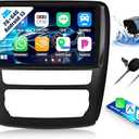 2+64G Car Radio for Chevrolet Traverse LT/Buick Enclave 2013-2017 Auto A/C Wireless Carplay/Android Auto,Android Car Stereo 9” Touch Screen GPS DSP WiFi Bluetooth FM/RDS Mirror Link SWC Backup Camera