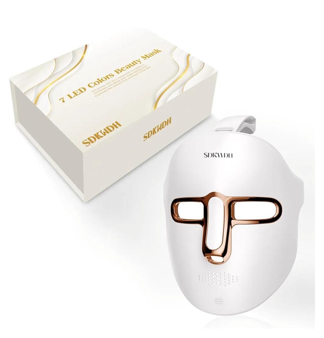 SDKWDH Red Light Therapy for Face, Led Face Mask Light Therapy, AntiAging Infrared Therapy for Wrinkles, Fine Lines, 71 Colors LED Facial Skin Care Mask