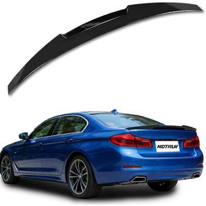 ABS Rear Spoiler Wings Compatible with B-M-W G30 5 Series F90 M5 530e 530i 535i 540i 540d 550i 2017-2023, [Glossy Black Style] Rear Trunk Spoiler Lip Tail Wing Rear Trunk Lid