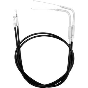 HDBUBALUS Motorcycle Throttle Cable Fit for Harley Sportster Iron XL 883 1200 Dyna Softail Road King (Size: 110cm)