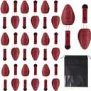 WAJJ 10 Pairs Plastic Shoe Tree Stretcher Shaper for Women Adjustable Length Shoes Holder Shaper Support , Dark Purple 