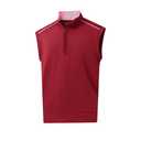 Rouen Quarter Zip Pullover Mens Vest Athletic Performance Outdoor Sleeveless Solid Half Zip Pullover Mens Vest Size Lsrge