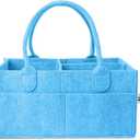 Mr. Pen- Baby Diaper Caddy Organizer, 1 Pack, Blue, Baby Caddy Organizer with Handle, Compact Size, Collapsible & Portable