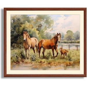 Art Shoppe Framed Print Wall Art, Vintage Wall Dcor for Living Room, Bedroom, Office, High-Resolution Image on Premium Art Paper, 3/4" Frame with Plexiglass Front, Ready to Hang, 17"x21"