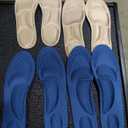 Shoe Insoles Women 4 Pairs Arch Support Insoles Breathable High Heel Inserts Cushion 5d Sponge Barefoot Comfort Inserts Shoe Pads for Massaging Arch Pain Feet Sore Relief(Beige, Blue)