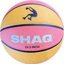 Shaq Official Size 7, 29.5" Composite Basketball - High Durability Indoor/Outdoor with Grip Surface and Mini Pump