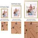 Giftgarden 14 Pack Gold Picture Frames Set, 2pcs 11x14 Matted for 8x10, 6pcs 8x10 Matted for 5x7, 6pcs 5x7 Matted for 4x6, Gallery Frame Collage for Wall or Tabletop Display