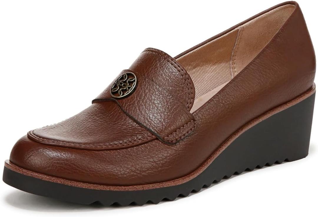 LifeStride Women's Zed (10 Wide, Dark Tan)