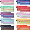 20 Pack 10 Colors Mesh Zipper Pouch Bags, Small Pouch Pencil Pouch Bulk, Cosmetics Makeup Bags Accessories Storage Bag, Home Organizing Office School Classroom Supplies