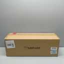 METWET Bathroom Light Fixtures, 4 Light Vanity Lights with Flared White Fabric Shade, 28 Inch Brushed Nickel Wall Sconce, Modern Sconces Wall Lighting for Hallway Bedroom, VL837-BN-4