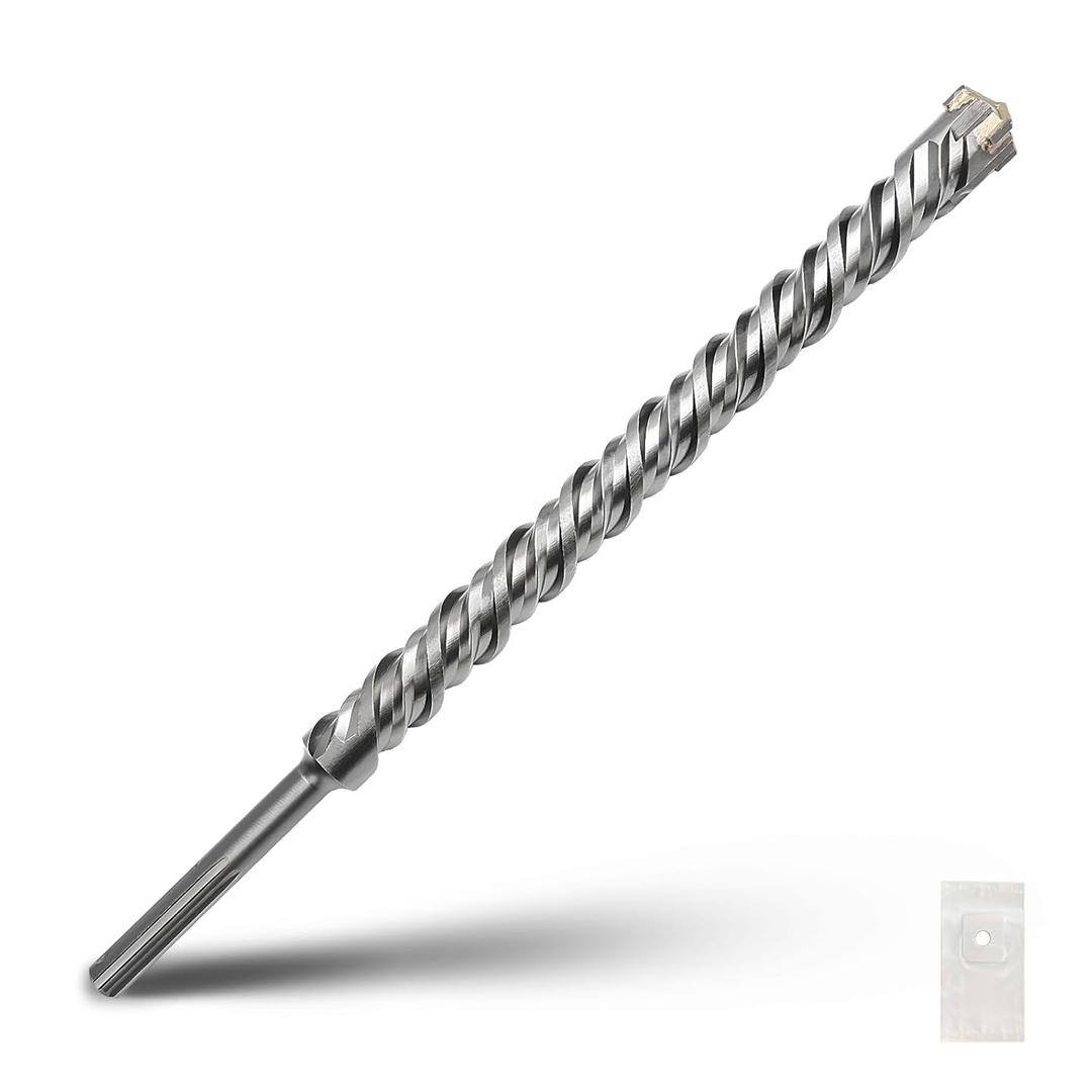 1-1/2 x 18 inch SDS Max Rotary Hammer Drill Bit, 38mm x 460mm Carbide Tip Masonry Drill Bit,Concrete Drill Bit for Masonry, Brick, Stone, Concrete (Length :460mm / 18 inch, 38mm (1-1/2 in) Diameter)