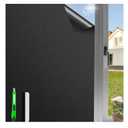 Total Blackout Window Privacy Film,Blackout Film Privacy Heat Control Sun Blocking,Static Cling Windows Film Black Out Cover,Removable House Tint 23.6 ×118.1 Inch