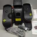 Under Desk Elliptical Machine, Electric Elliptical Leg Exerciser for Seniors with 12 Adjustable, Portable Quiet Elliptical Exercise Machine, Seated Pedal Exerciser with Remote Control (Orange)