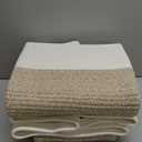 Tall Storage Baskets for Clothes Fabric Cotton Rope Storage Basket bin with Handles, Decorative Woven Basket for Living Room,Closet Organizer Blankets, and 2bags Brown 17.8W12.5H17.9)