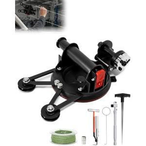 Seekdesi Upgrade Auto Windshield Glass Removal Tool Kit, Dual-Cutting, Auto Glass Cut Out Tool with Locking Function, with Threader, Coil and Windshield Cutter for Cars and Trucks