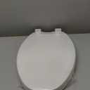 Toilet Seat with Toddler Seat Elongated, PP Material Family Toilet Seat Cover, Soft Close Adult & Toddler Seats, Easy to Clean, Safe Potty Training Solution for Kids, Bathroom Upgrade for Home (White)