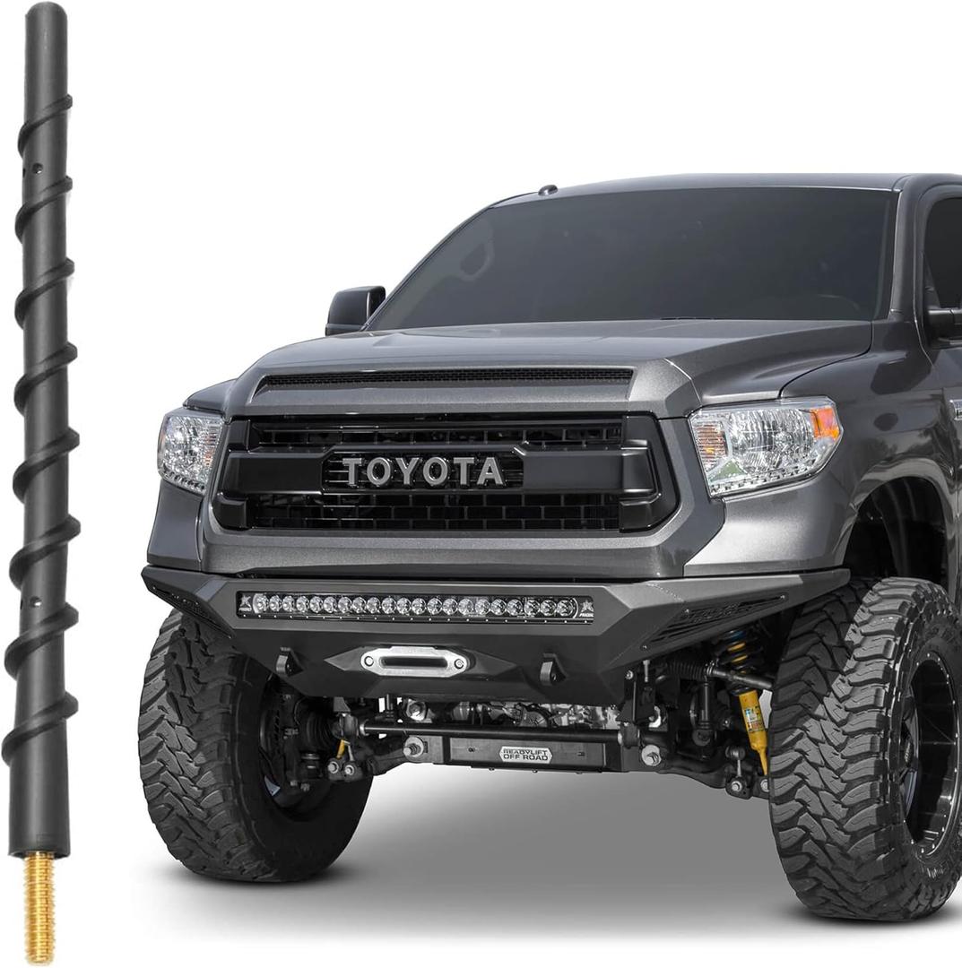 VOFONO 7 Inch Antenna Compatible with 2000-2025 Toyota Tundra Tacoma, Spiral Flexible Rubber Antenna Replacement