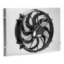 Radiator Shroud Electric Fan for 1962-1967 63 Chevy Nova Chevy II L6 V8 Aluminum Radiator Shroud Fan