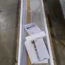 Shower Door, 43" W x 72" H, 1/4" Tempered Glass with Easy Clean Coating and Shatterproof Film, Reversible Frameless 3-Panel Folding Shower Glass Door, Brushed Nickel