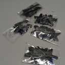 Patelai 130 Feet Glitter Star Garland Banner Decoration Hanging String Star Supplies Party Gold Black Party Decor for Valentines 2026 Graduation Wedding Birthday Festival (Gold and Black)