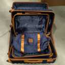 Coolife Suitcase Set 3 Piece Luggage Set Carry On Hardside Luggage with TSA Lock Spinner Wheels (Navy, 3 piece set)