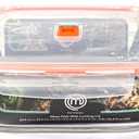 Masterchef Rectangular Glass Dish With Lid 2.5L