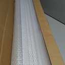 LazBlinds No Drill Zebra Blinds for Windows 33.5" W x 72" H, White