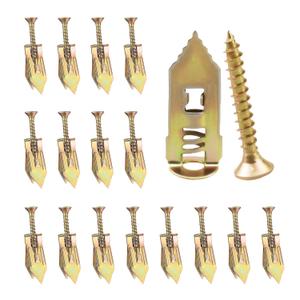 Self Drilling Drywall Anchors and Screws Kit，No Drill Or Holes in Wall, Wall Anchor for Hanging TV Shelf Straps Cabinet 200 Pcs (100pcs0.47 x 1.18Inch, 100pcs0.47 x 1.57 Inch)