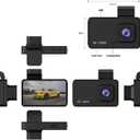 3-inch 1080p High-Definition Dash cam for Cars with Super Night Vision, 170 Large Wide-Angle, 24 Hour Recording, G-Sensor Parking Monitoring FFF