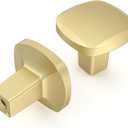 Asidrama 10 Pack Brushed Gold Cabinet Knobs Heavy-Duty Solid Kitchen Cabinet Pulls Gold Dresser Drawer Hardware for Cupboard