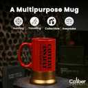 Caliber Gourmet 12-Gauge Shotgun Shell Mug  Bold Red Ceramic Gun Coffee Mug | Unique Gift For Hunters, Gun Enthusiasts & Collectors  Shotgun Shell Cup for Birthdays, Father's Day, Christmas & More