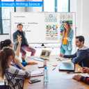 maxtek Rolling Whiteboard,72"x36" White Board with Stands Movable Dry Erase Board on Wheels, Large Double Sided Standing Whiteboard for Office School Classroom Presentation Supplies