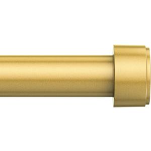 Curtain Rods for Windows 32-96 Inch, 1 Inch Adjustable Flash Gold Curtain Rod Set with Brackets, Easy Install