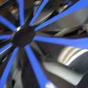 16" Blue Wheel Rim Cover Hubcaps Replacement R16 Hub Caps Snap On Universal Wheel Rim Cover ABS Exterior Accessories for Car Trunk SUV Set of 4