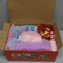 2-in-1 Rolling Ball & Car Ramp Race Track for Toddlers, Hammer Ball Drop Toy for Boys & Girls, Interactive Toys w/Sensor Lights - Montessori STEM Learning Toys - Brithday Gift for Kids 1-5+ Year Old (Pink + Purple + Cyan + Peach)