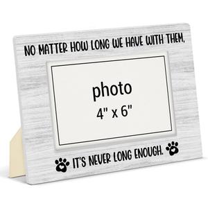 2 x Pet Memorial Gifts for Dogs, Cats, Pet Loss Gifts, Keepsake Picture Frame, Cat Dog Loss Sympathy Gift, Memorial Photo Frame for 4x6 Picture