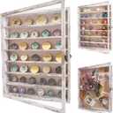 16x20 Wooden Shadow Box Frame with Removable Shelves Deep Display Case for Military Medals Keepsakes White