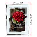 Calenzana 5x7 Picture Frame Sparkle Glass Photo Frames for Tabletop, Set of 5