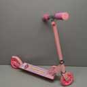 Kick Scooter for 3+Years Old Boys & Girls Lightweight, Foldable, Aluminum Frame, and Adjustable Handlebars, Rear Brake, and Flashing Light up Wheels
