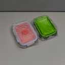 Potchen 2 Pcs Camping Bowls with Lids Collapsible Silicon Travel Bowls 12 oz Expandable Food Storage Containers Sets Portable Folding for Salad Travel Heat Resistant