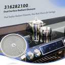316282100 316282101 12" Dual Radiant Surface Element Compatible with Frigidaire Kenmore Electric Range Replaces 316282102 318198935 316216600 316464900 316464901 Haliant Surface Element